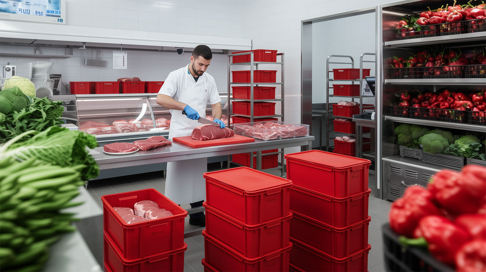 Por qué los carniceros prefieren cajas plásticas cerradas y resistentes