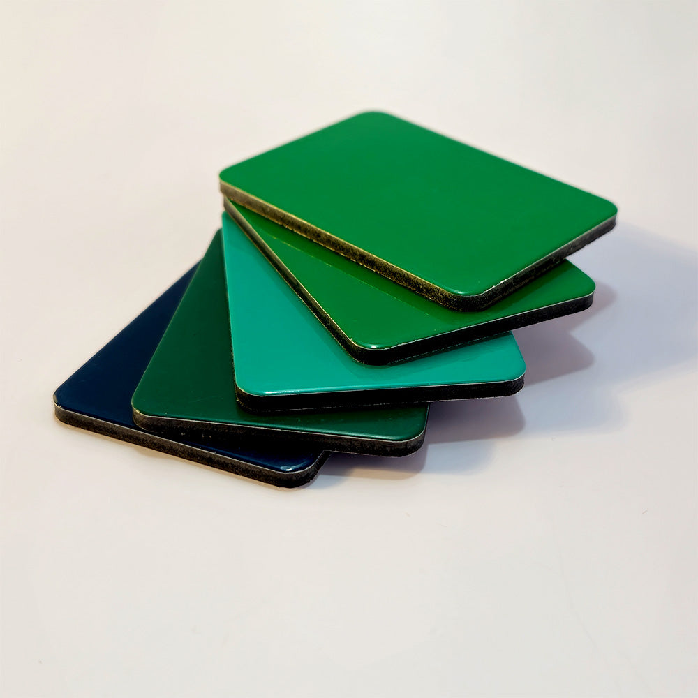 Panel ACM Verde - Mate 1,22m X 2,44m 3mm Interior | Wenel