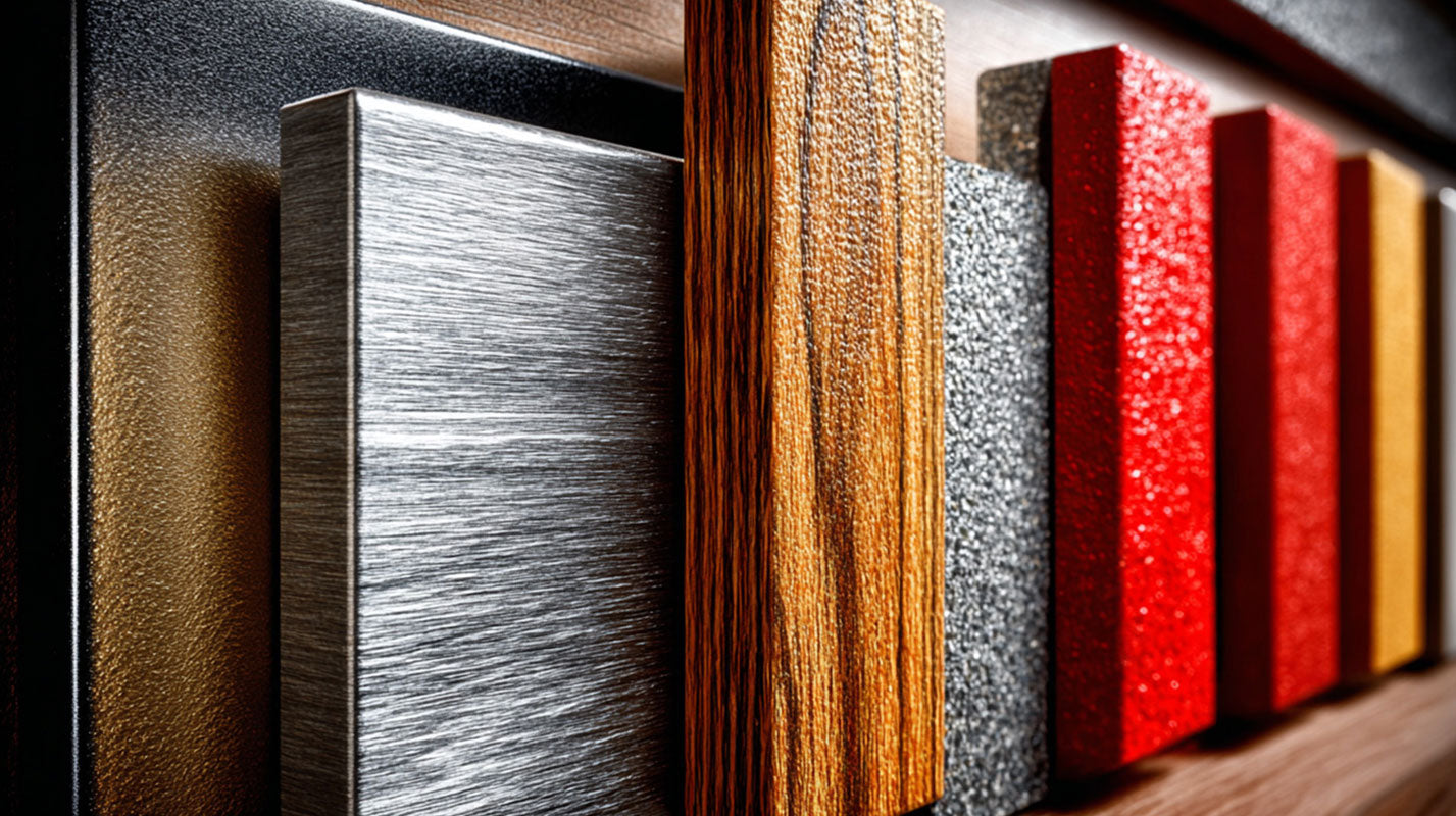 Paneles de aluminio compuesto en acabados madera, corten y colores corporativos