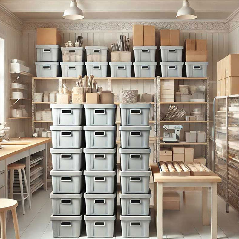 Cajas plásticas multiuso para piezas y componentes