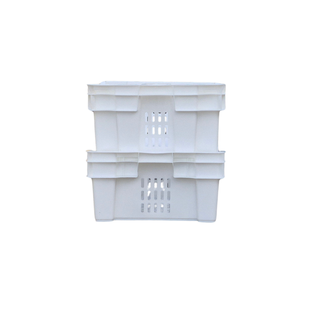 Caja Ranurada Blanca 46 L - Apta para Alimentos y Anidable | Wenel