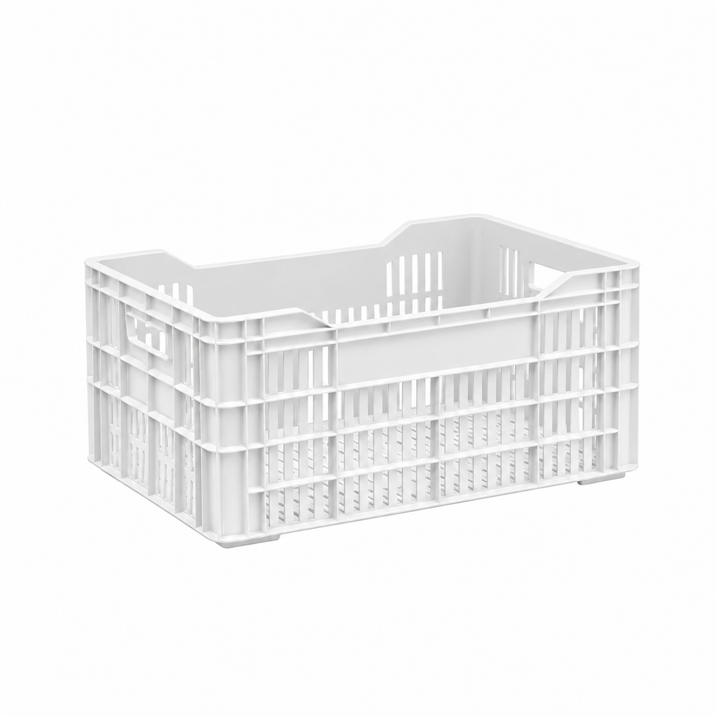 Caja Plástica Ranurada y Apilable 58 L