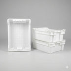 Caja Plástica Anidable y Apilable 46 L - BLANCO